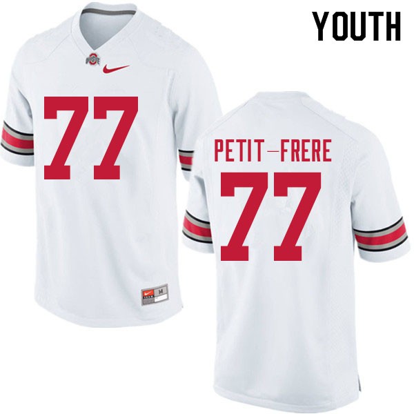 Ohio State Buckeyes #77 Nicholas Petit-Frere Youth Player Jersey White